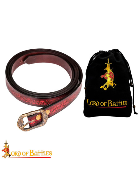Cinturón medieval artesanal diseño...
