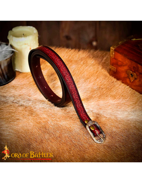 Cinturón medieval artesanal diseño...
