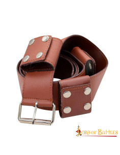 Handgemaakte leren riem voor LARP en Cosplay 2