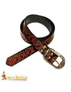 Mittelalterlicher Gürtel aus Leder mit Fantasy-Design in...
