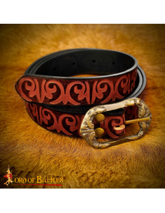 Mittelalterlicher Gürtel aus Leder mit Fantasy-Design in... 2