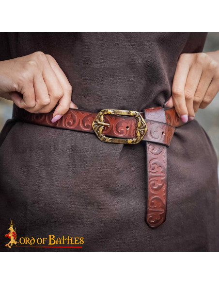 Cinturón medieval en cuero diseño...