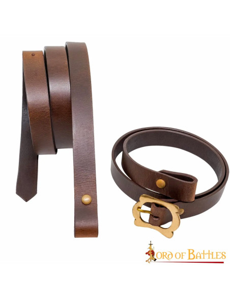 Tahalí medieval en cuero para espada...