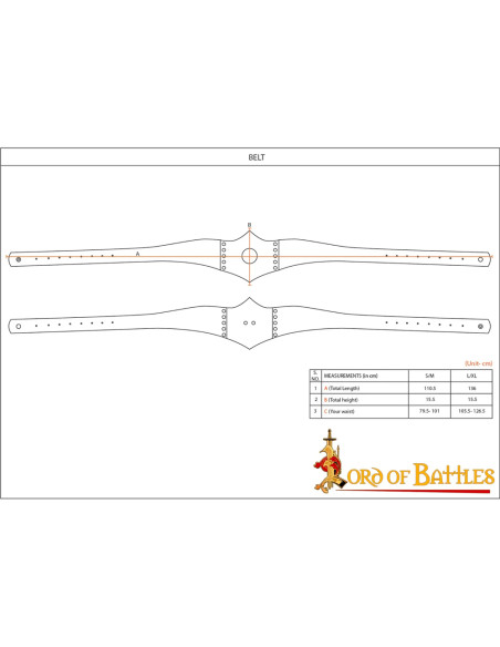 Royal Huntress læderbælte, brunt læder