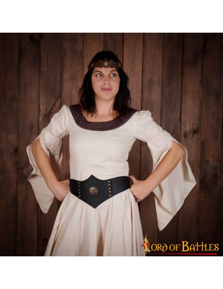 Lerenriem van Royal Huntress, bruin leer