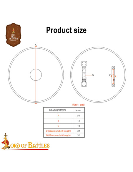 Vikingschild van hout en staal