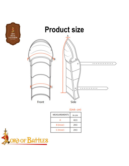 Mittelalterliche Fantasy-Beinschienen...
