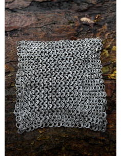 Pieza de malla de 20 x 20 cm. anillas planas