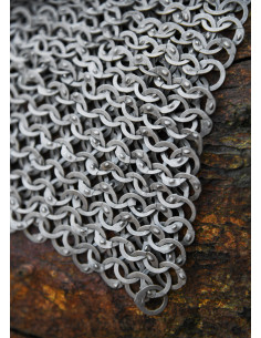 Pieza de malla de 20 x 20 cm. anillas planas 2