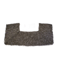 Halsbeskyttelse af ringnet, flade ringe 9 mm.
