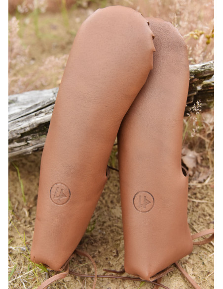 Römische Sandalen aus braunem Leder...