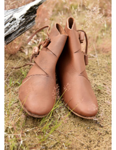 Vikingse middeleeuwse vroege Jorvik schoenen, bruin 2