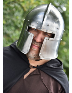 Funktionelle italienische Barbuta, Jahr 1440