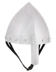 Casco cónico Olmutz nasal soldado, acero de 2 mm