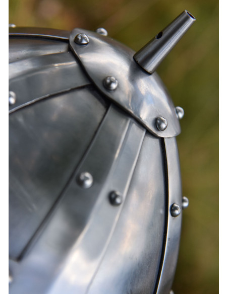 Spangenhelm helm met oorbeschermers...