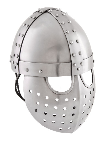 Crusader Spangenhelm hjelm med visir