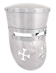 Casco Cruzados funcional, siglos XII-XIII