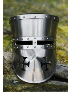 Casco Cruzados funcional, siglos XII-XIII 2