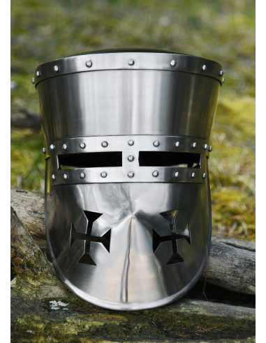 Casco Cruzados funcional, siglos XII-XIII