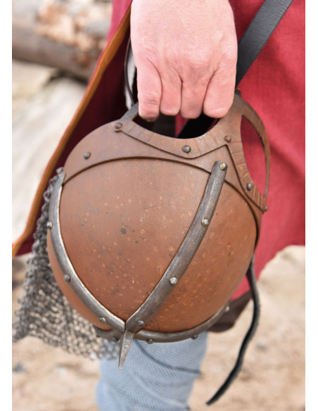 Casco Vikingo Gjermundbu con cota de... Casco Vikingo Gjermundbu con cota de...
