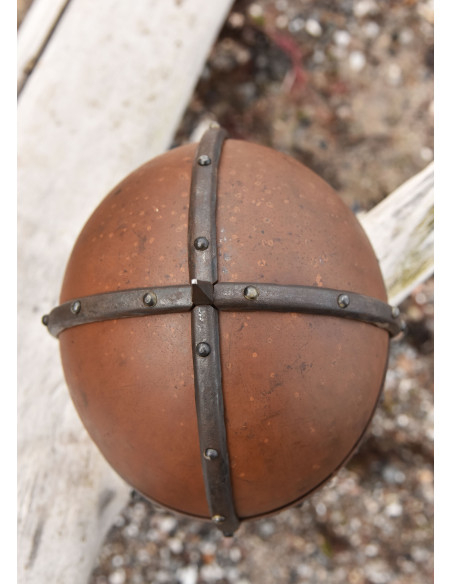 Casco Vikingo Gjermundbu con cota de... Casco Vikingo Gjermundbu con cota de...