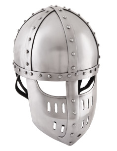 Spangenhelm helm met vizier