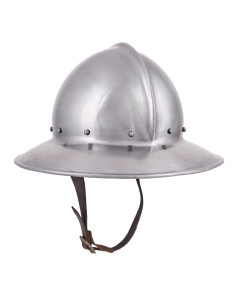 Middeleeuwse gevechtshelm Kettle-achtig, 2 mm staal
