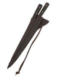 Cuchillo de mesa medieval con punzón, acero inoxidable 2