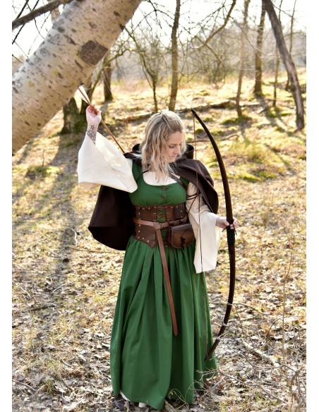 Leder-Bustier mit Innenlage aus...