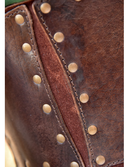 Leder-Bustier mit Innenlage aus...