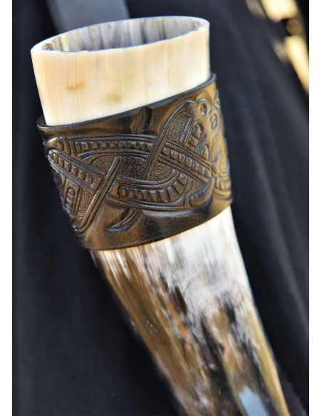 Tahalí para cuerno diseño dragón en...