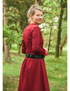 Mittelalterlicher Leder-Gürtel zum Binden, schwarz 2