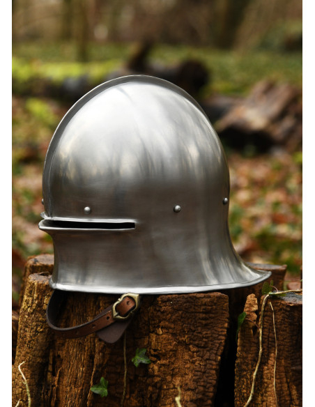 Middeleeuwse helm type Sallet, 1,6 mm...