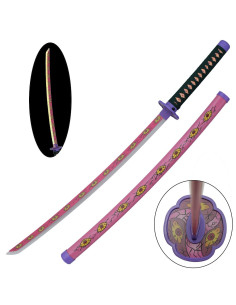 Katana Kokushibou von Demon Slayer aus Bambus mit LED