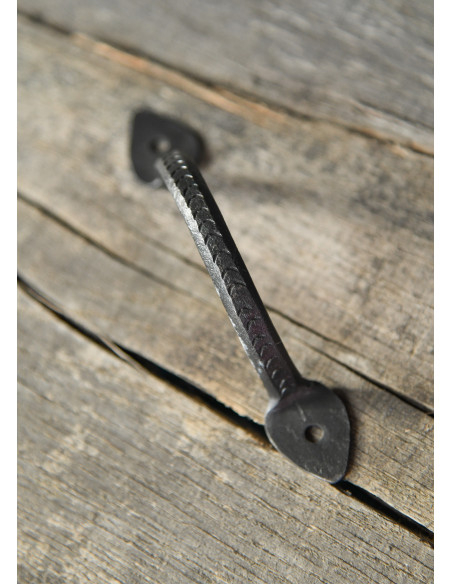 Handgesmede gegoten staal greep (13 cm.)