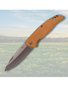 Navaja de campo Third, mango madera arce