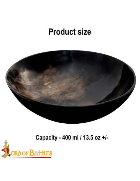 Håndlavet ægte hornskål