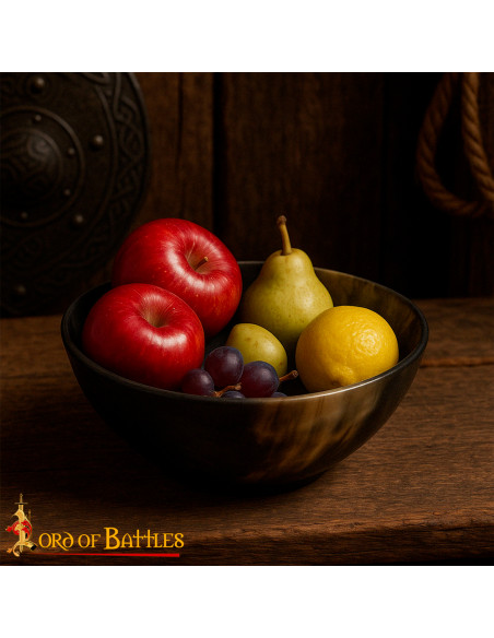 Håndlavet ægte hornskål