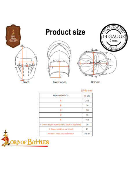 Middelalderbasinette med visir,...