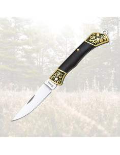 Albainox markedskniv, model med sort akryl (13,70 cm.)