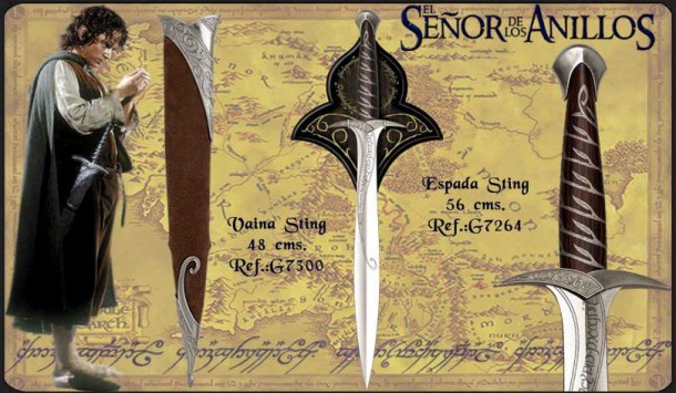 Espada Sting 610x355 custom - Espadas El Señor De Los Anillos