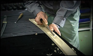 Fabricación de la saya de la katana