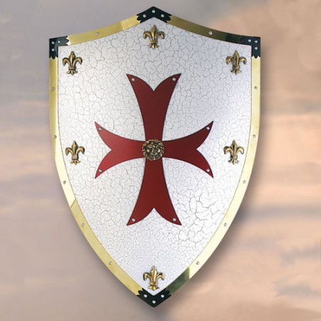 escudo templario 450x450 custom - Escudos Medievales