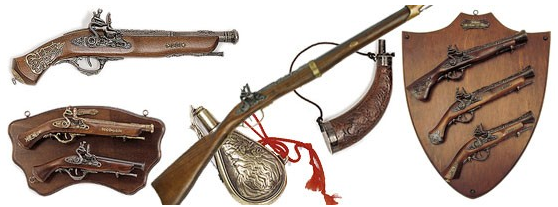 RÉPLICAS DECORATIVAS ARMAS DE FUEGO ANTIGUAS - Historia de la pistola medieval