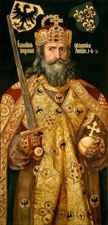 220px Charlemagne by Durer - Espadas de CarloMagno, Carlos I El Grande