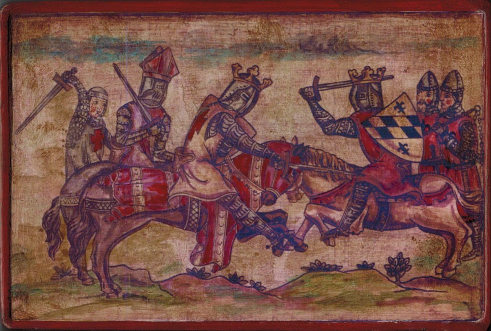 cuadro lucha medieval - Paredes decoradas al estilo medieval
