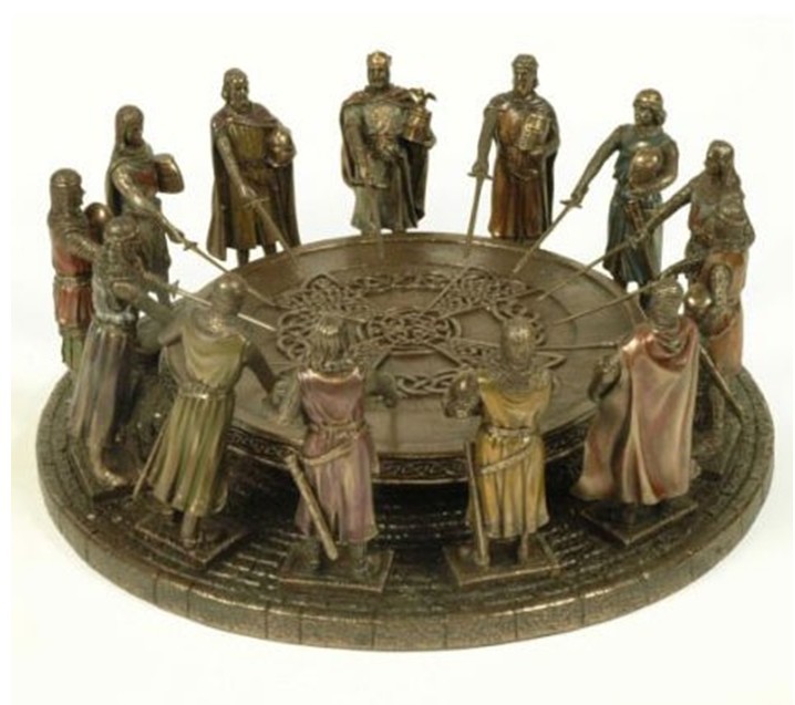 Miniatura Caballeros de la Mesa Redonda - Sable Cuerpo de Caballeros Tenientes Mayores del Reino (hacia 1847)