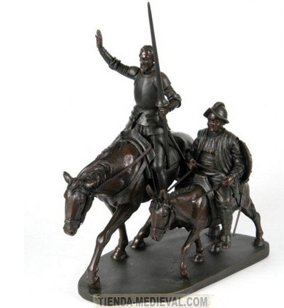 Miniatura de Don Quijote y Sancho Panza