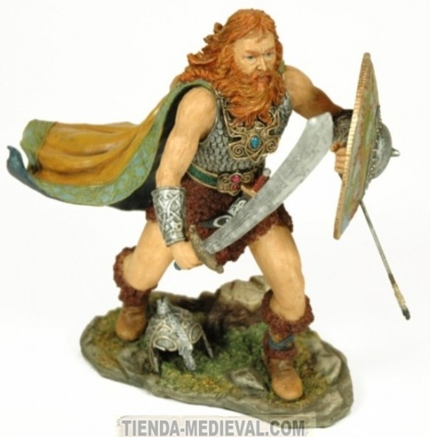 Miniatura de guerrero vikingo