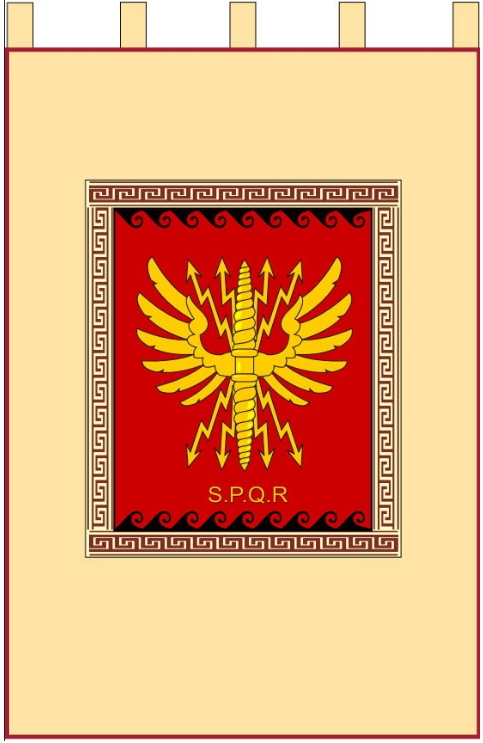 Estandarte romano2 - Estandartes de las Casas de Juego de Tronos